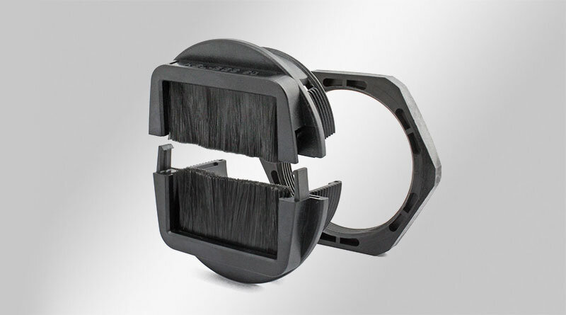 ケーブル・シールド TRANSPARENT SBAB(BIWIRE ADAPTOR) KEL-BES-S Split Cable Gland with Brush Strips for cable pass